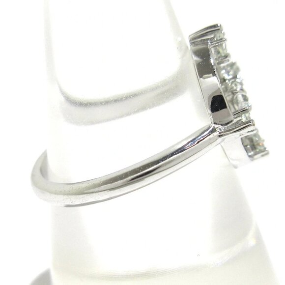 Auth SWAROVSKI - Clear Silver Swarovski Crystal Hardware Ring - Picture 6 of 7